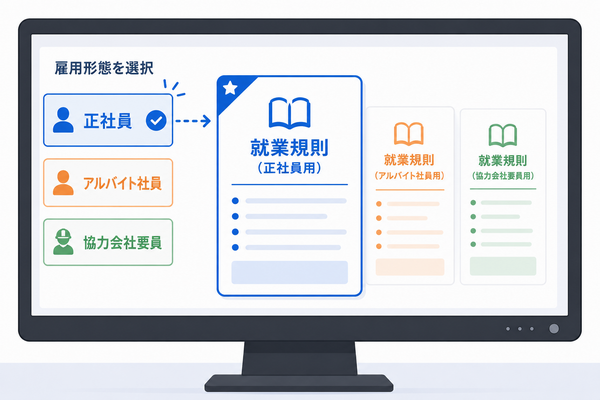 雇用形態別のコンテンツ切り替え