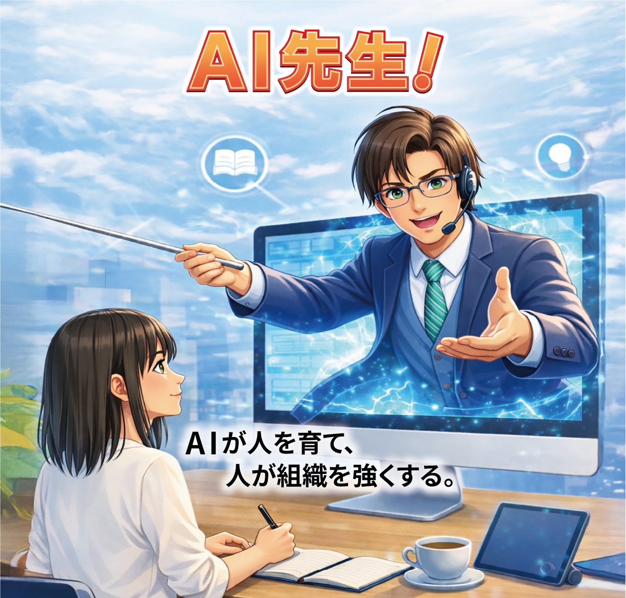 DX LabのAI先生機能イメージ